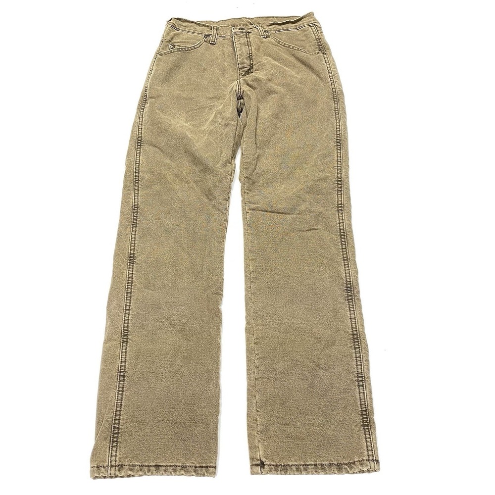 VTG Men's 30X32 Wrangler Rugged Wear Quilted Fleece Lined Pants Duck Canvas